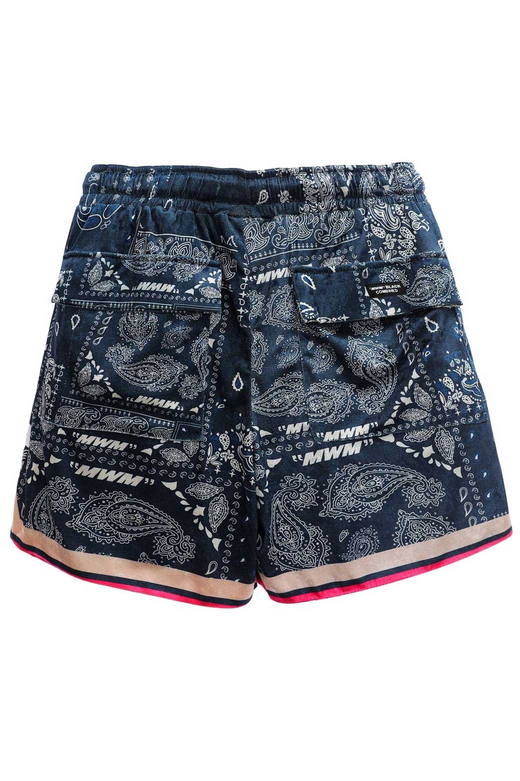 Bermuda MWM Bandana Azul y Rosa