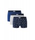 Boxers Lacoste Pack 3 Azul Marino, Blanco y Gris