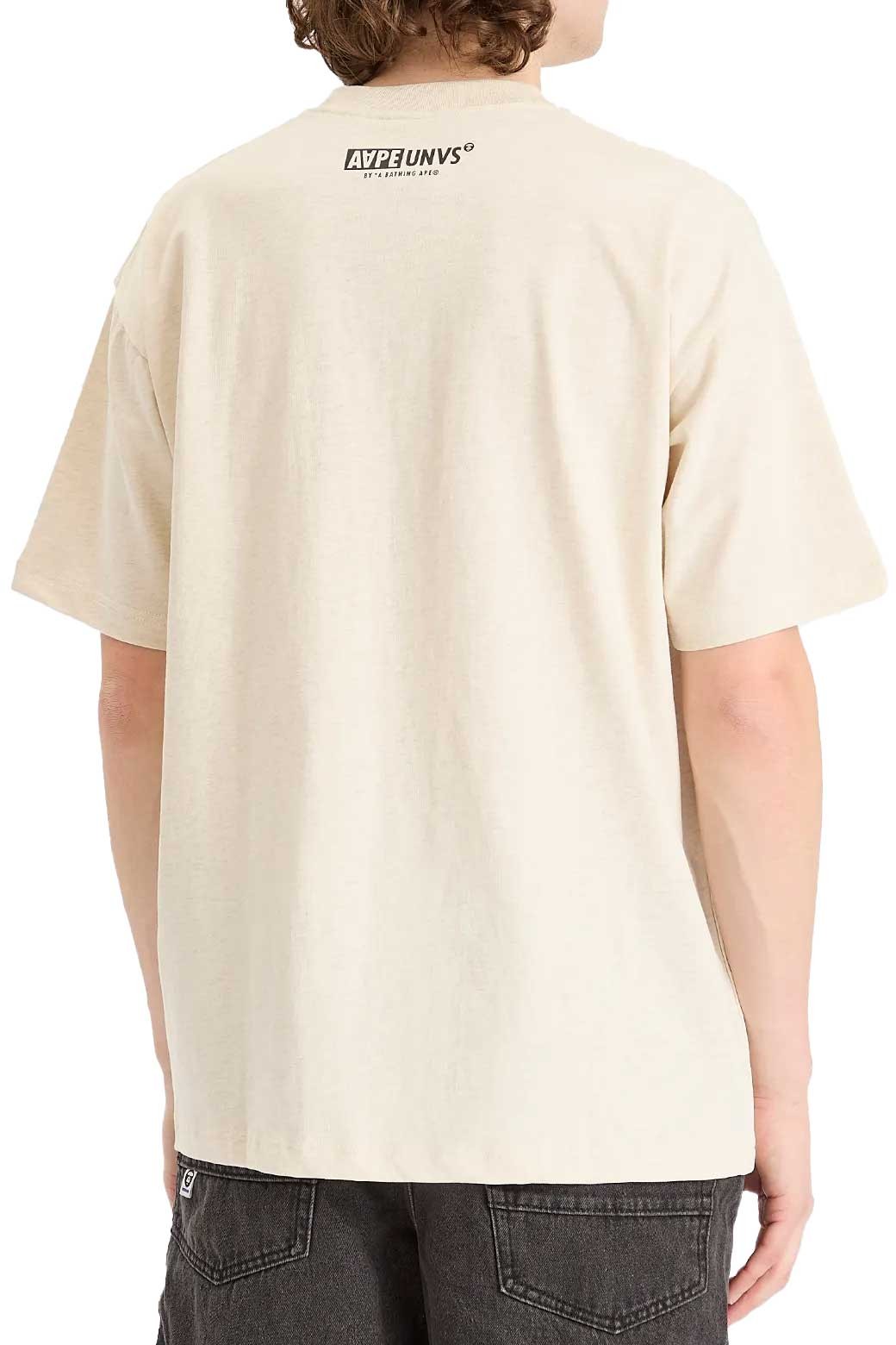 Camiseta AAPE OG Moonface GRZ Camo Beige