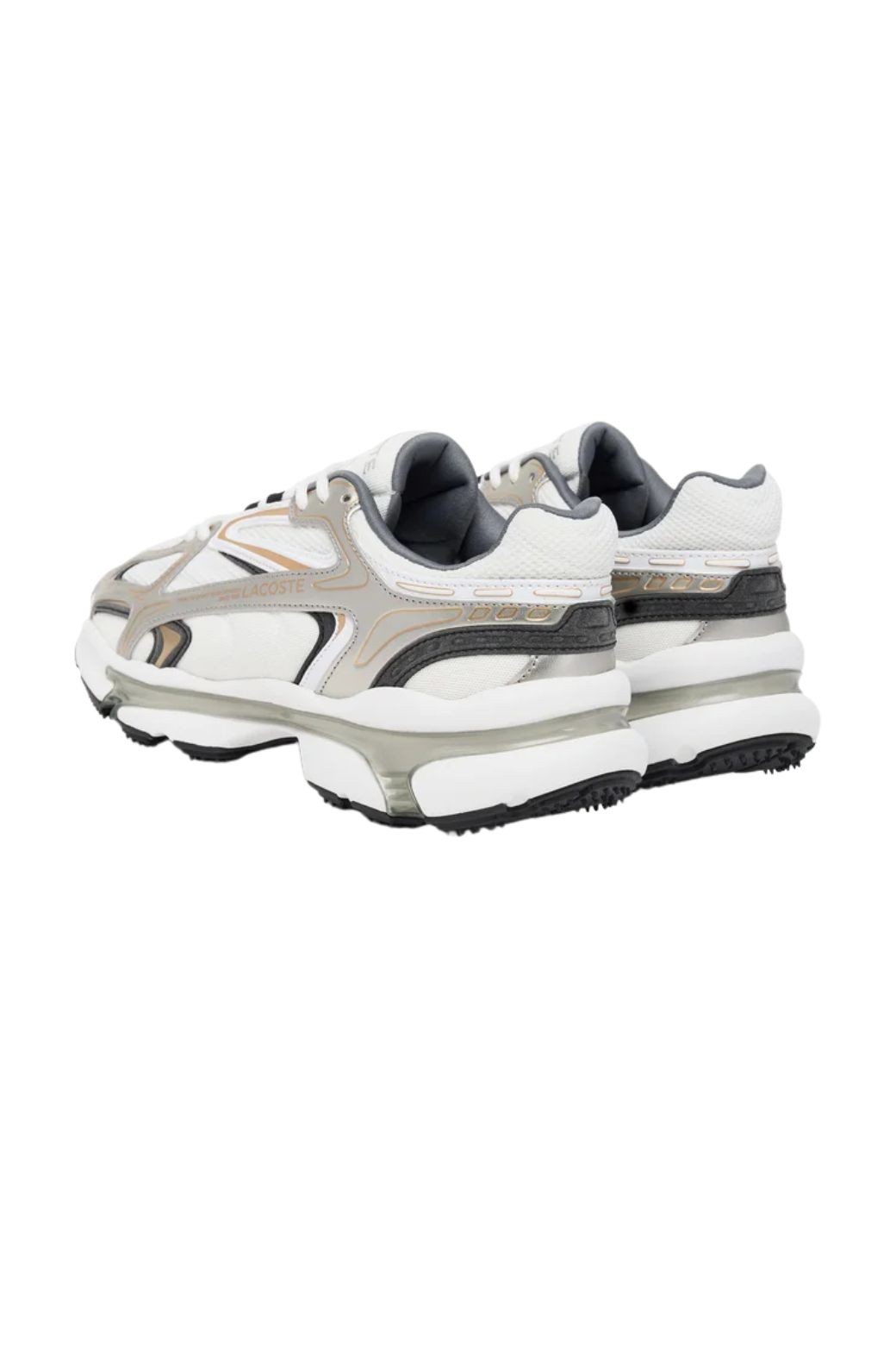 Zapatillas Lacoste 2K24 Plata y Marrón