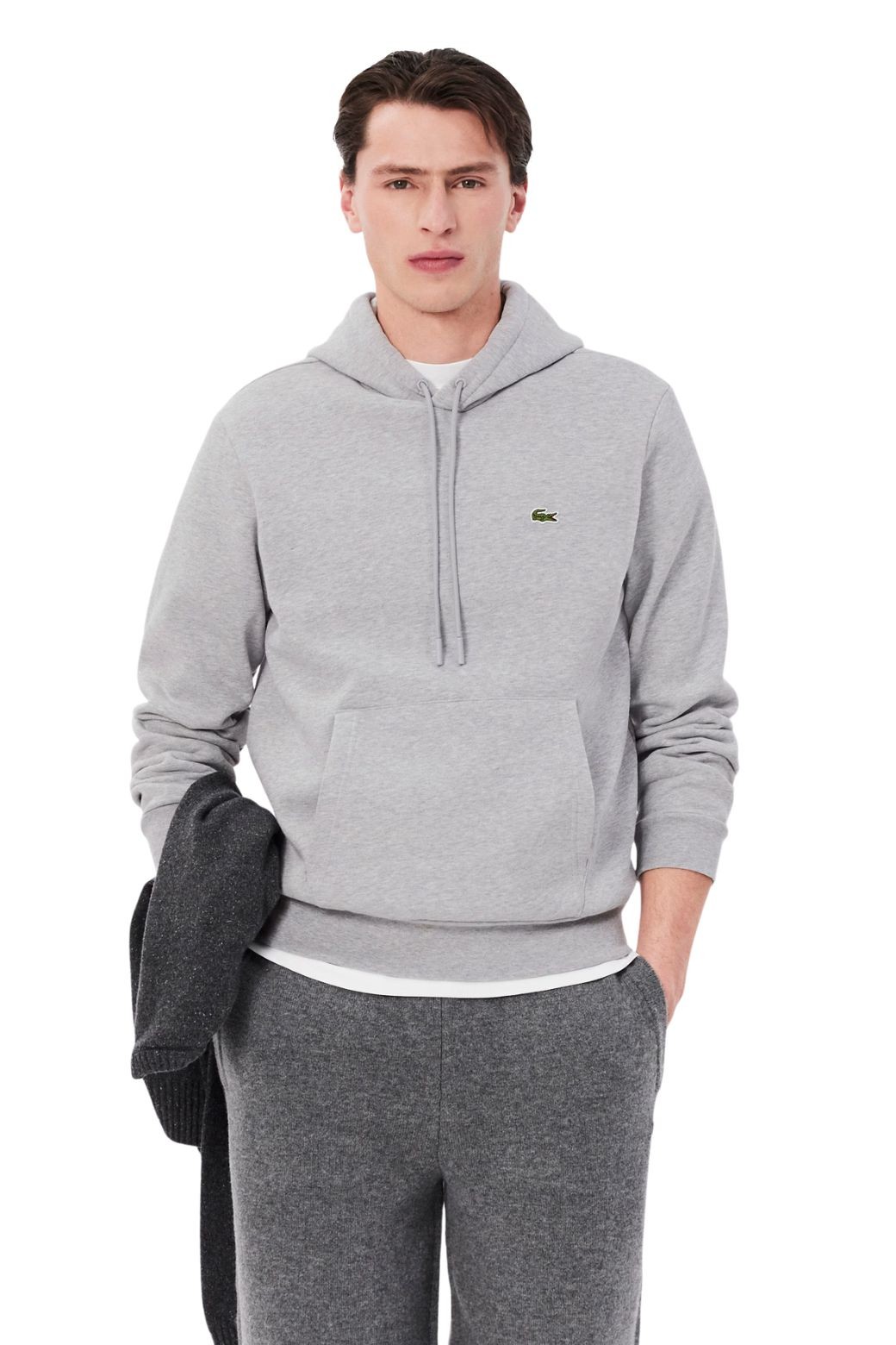 Sudadera Lacoste Capucha Basic Gris