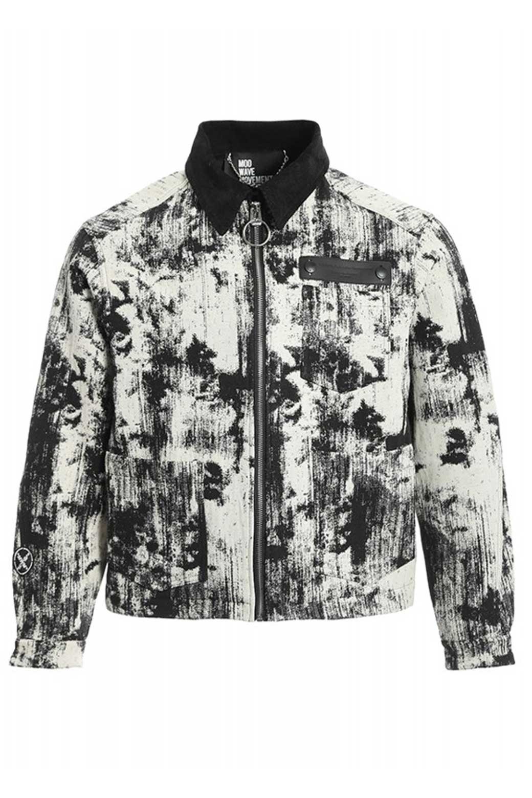 Chaqueta MWM Jacquard Paint Blanca y Negra