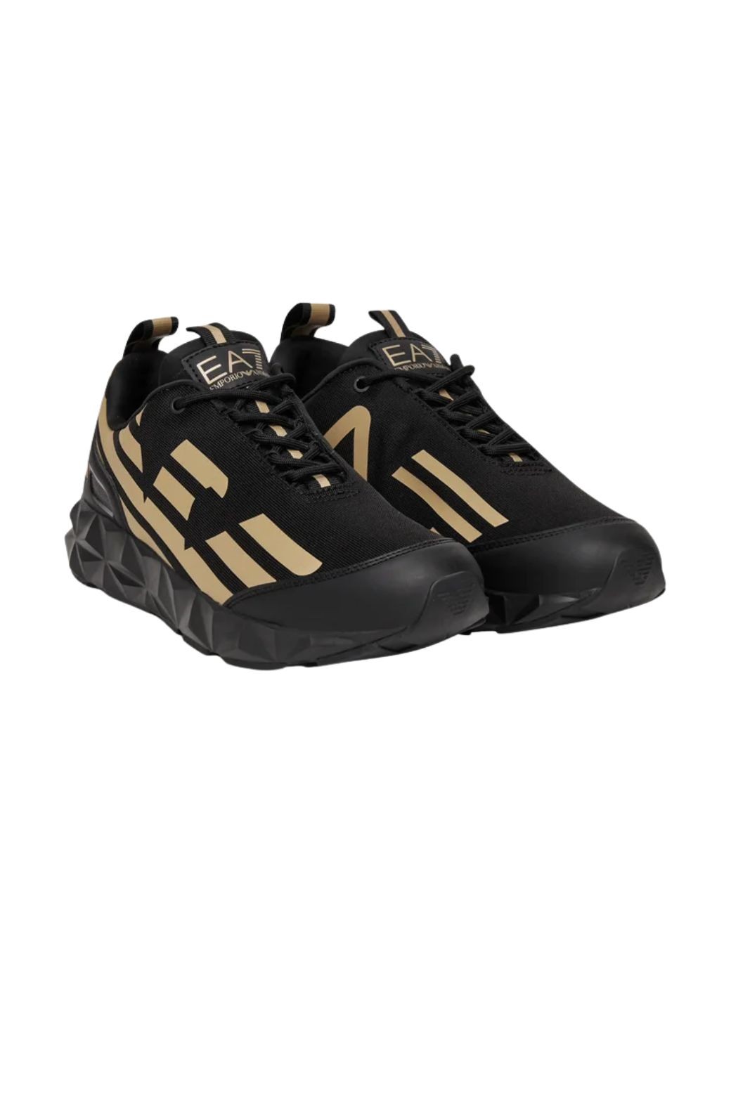 Zapatillas EA7 Emporio Armani C2 Kombat Negras y Doradas