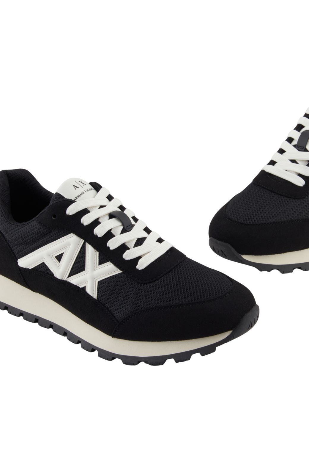 Zapatillas Armani Exchange Contrast Negras y Blanca