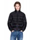 Abrigo Armani Exchange Multilogo Negro