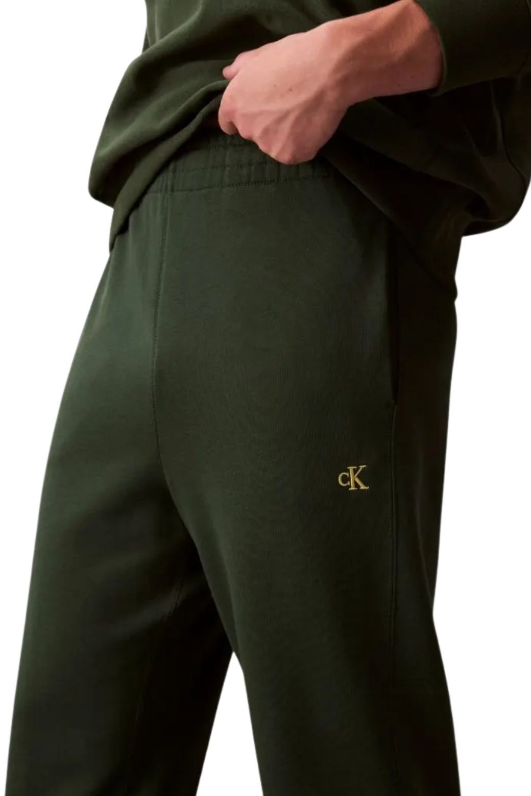 Pantalón Calvin Klein Monogram Terry Verde