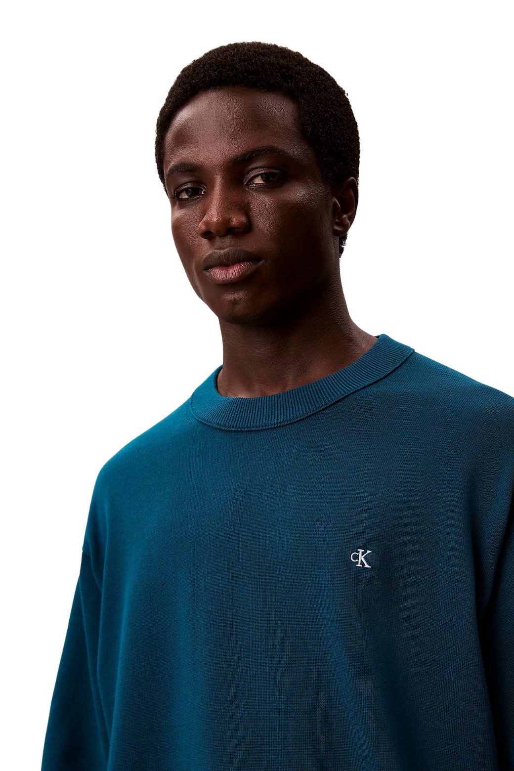 Jersey Calvin Klein Cotton Relaxed Azul