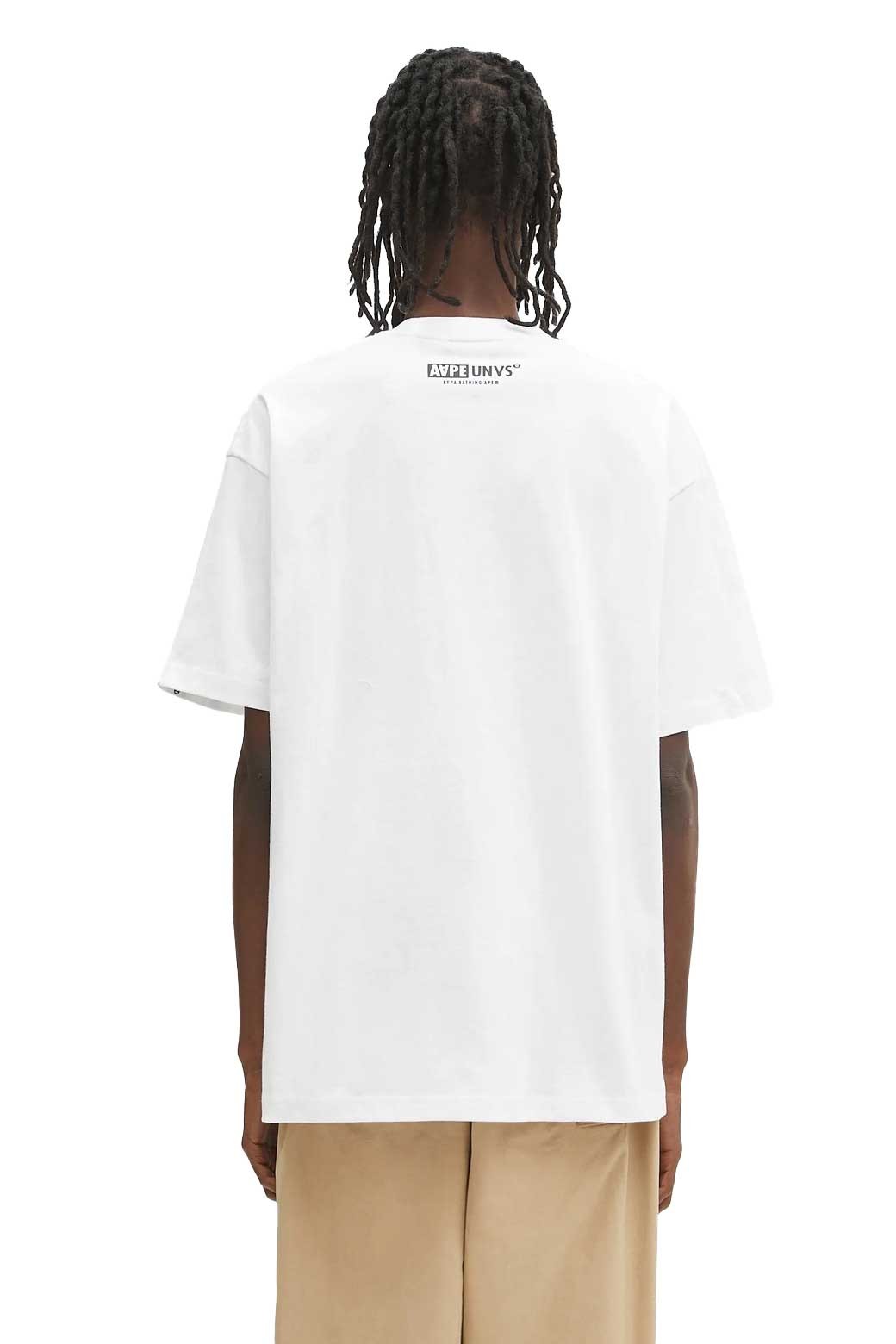 Camiseta AAPE Gold Logo Blanca