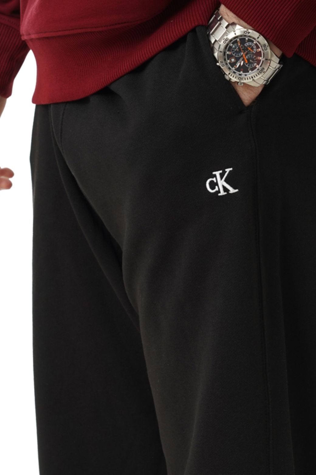 Pantalon Calvin Klein 350Terry Monogram Negro