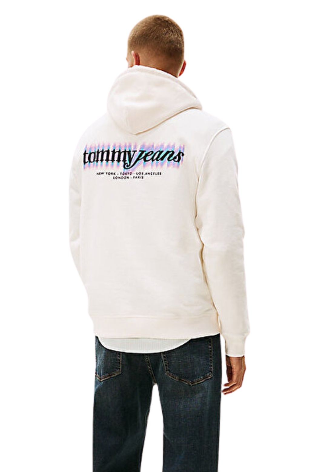 Sudadera Tommy Jeans Regular Blur Blanco