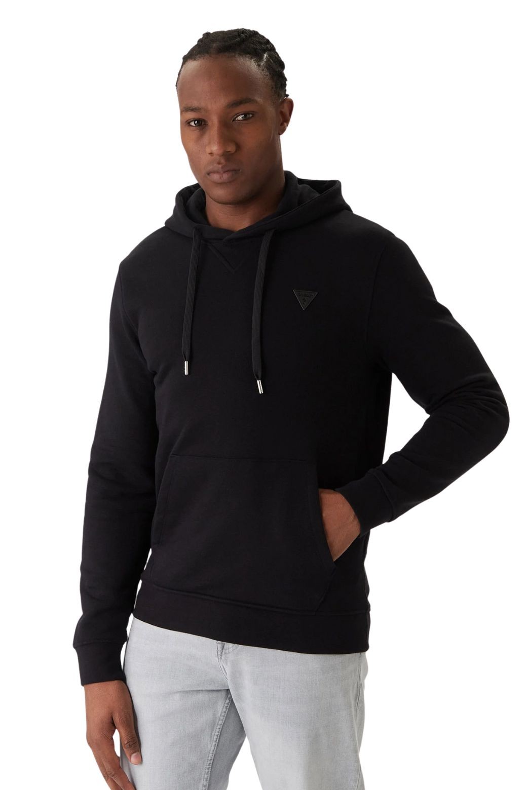 Sudadera Guess Logotipo Basic Negro