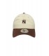 Gorra New Era New York Yankees Beige y Marrón