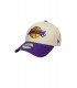 Gorra New Era LA Lakers Beige y Morado