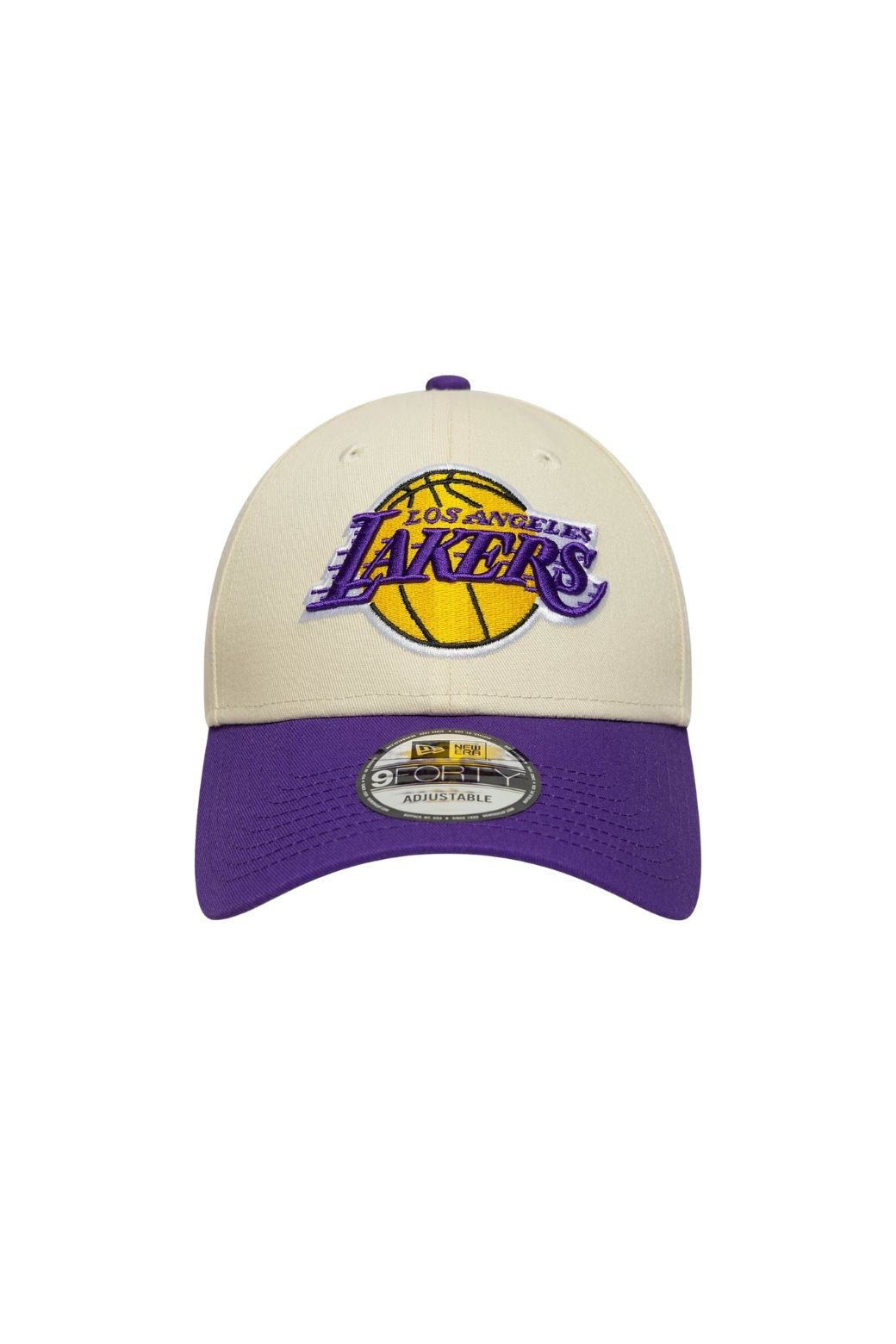 Gorra New Era LA Lakers Beige y Morado