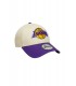 Gorra New Era LA Lakers Beige y Morado