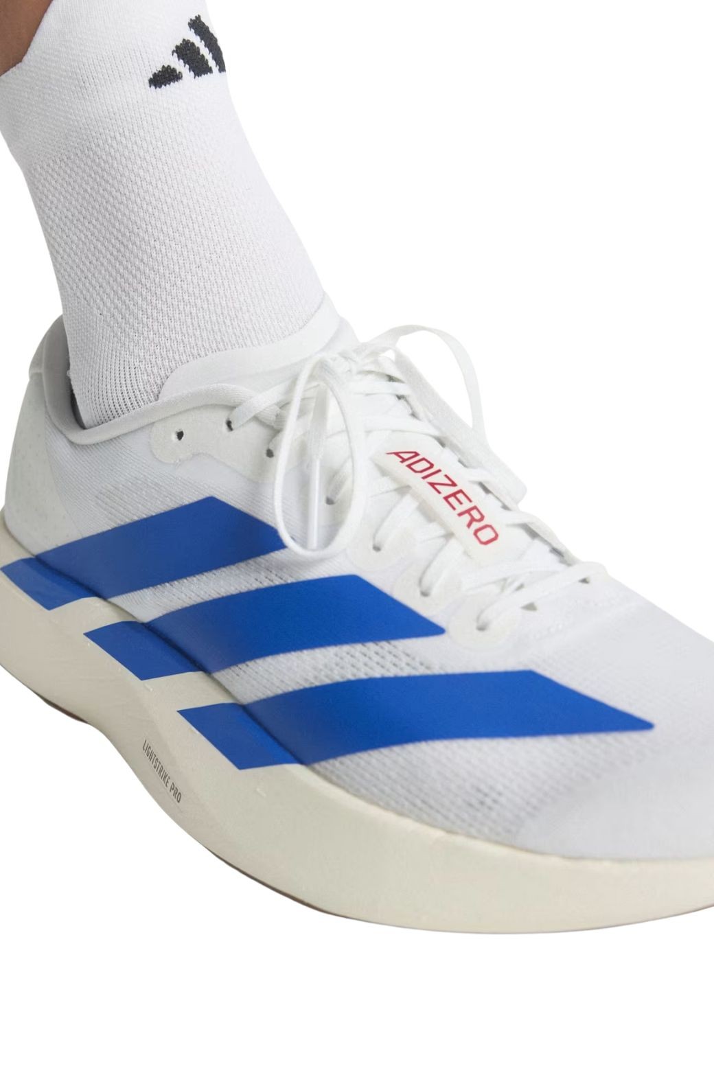 Zapatillas Adidas Adizero Evo SL Blanca y Azul