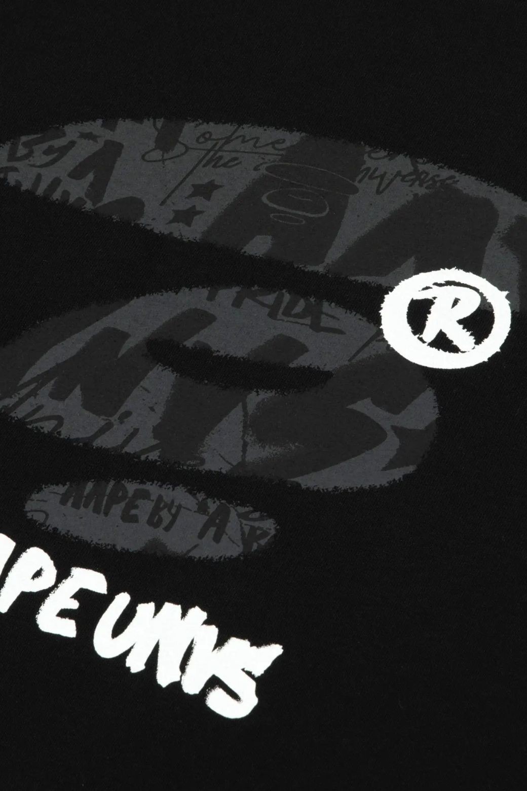 Camiseta AAPE Main Tee Negro