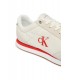Zapatillas Calvin Klein Retro Runner Blanca y Roja