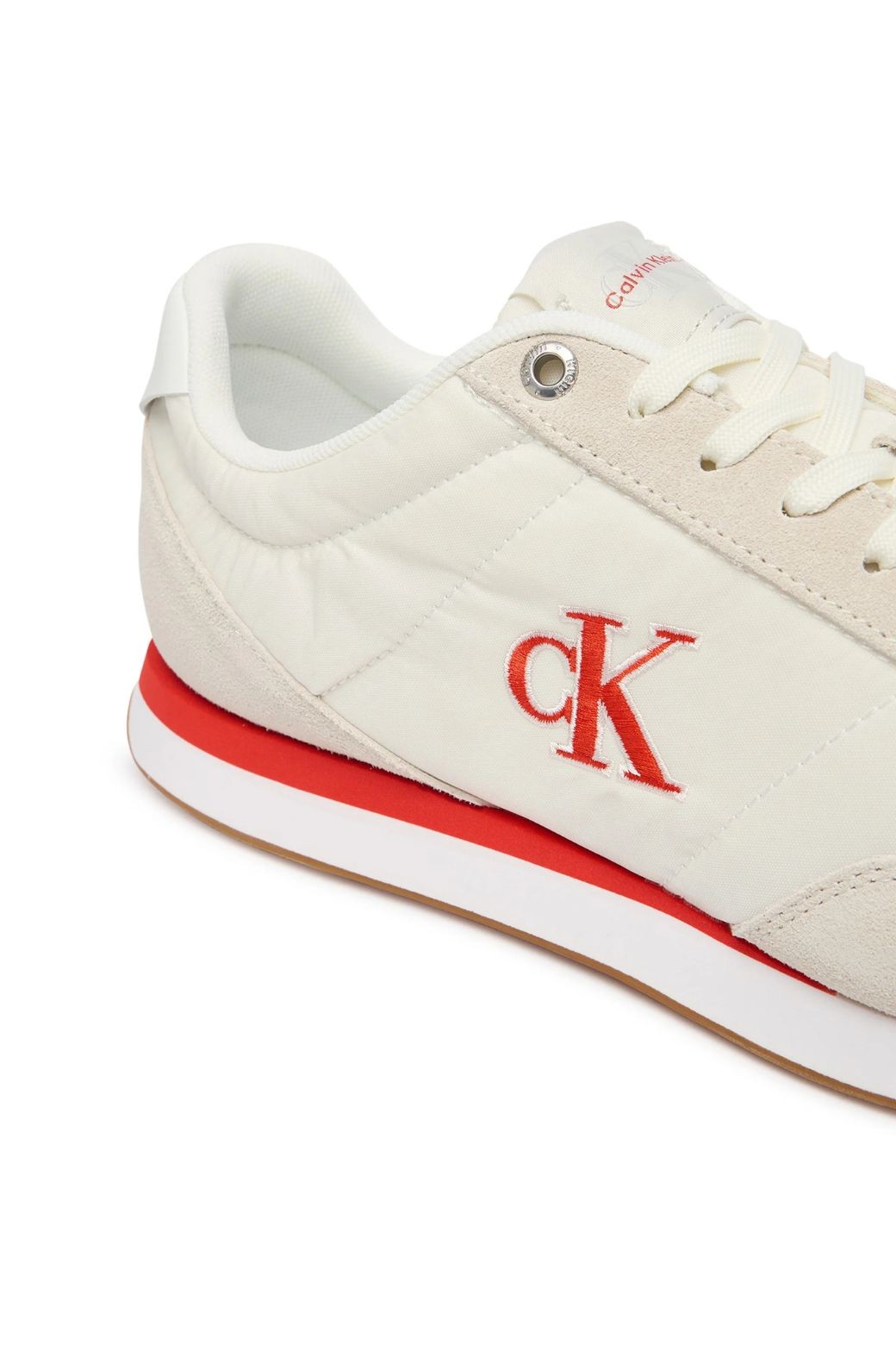 Zapatillas Calvin Klein Retro Runner Blanca y Roja