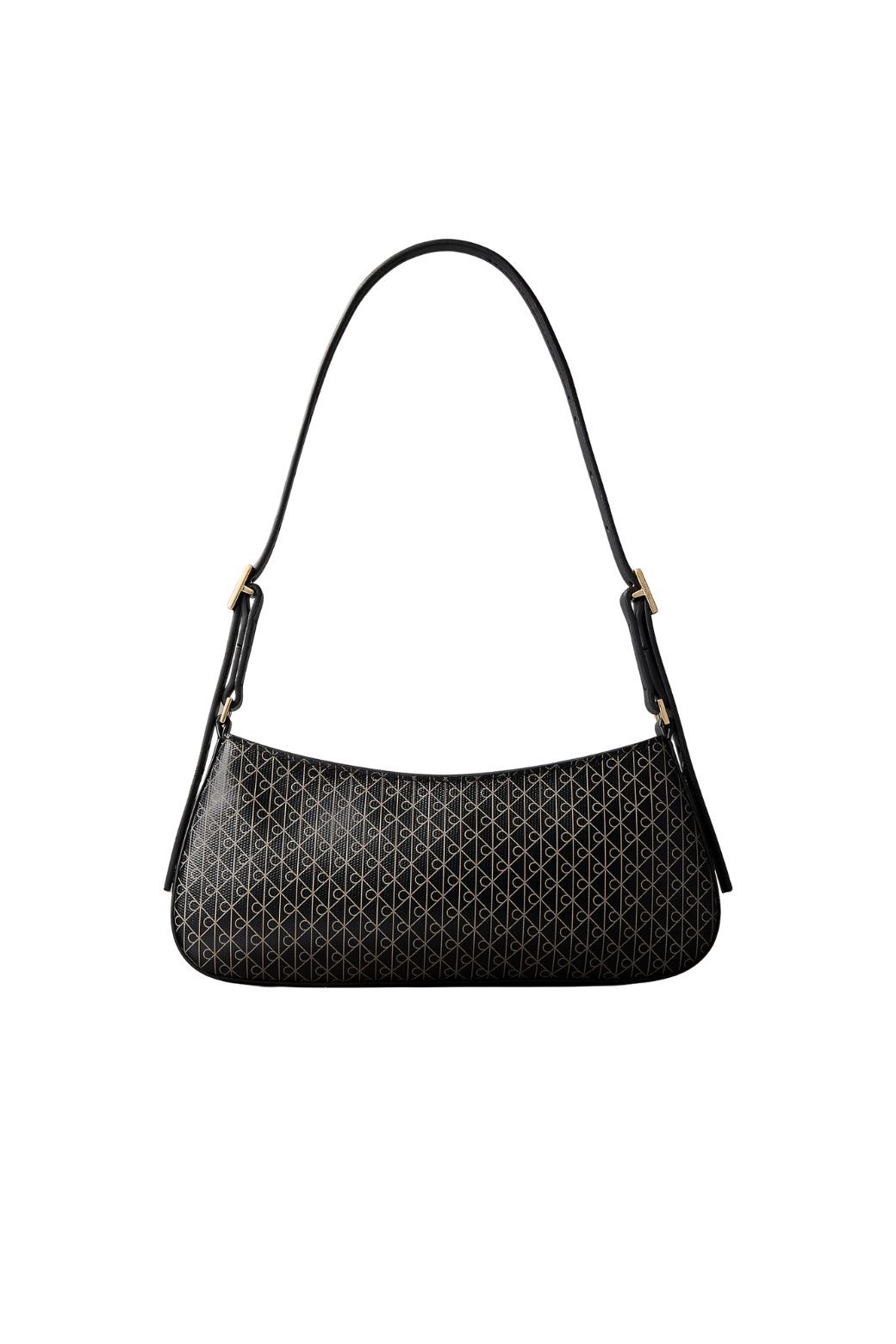 Bolso Calvin Klein Emblem AOP Small Negro