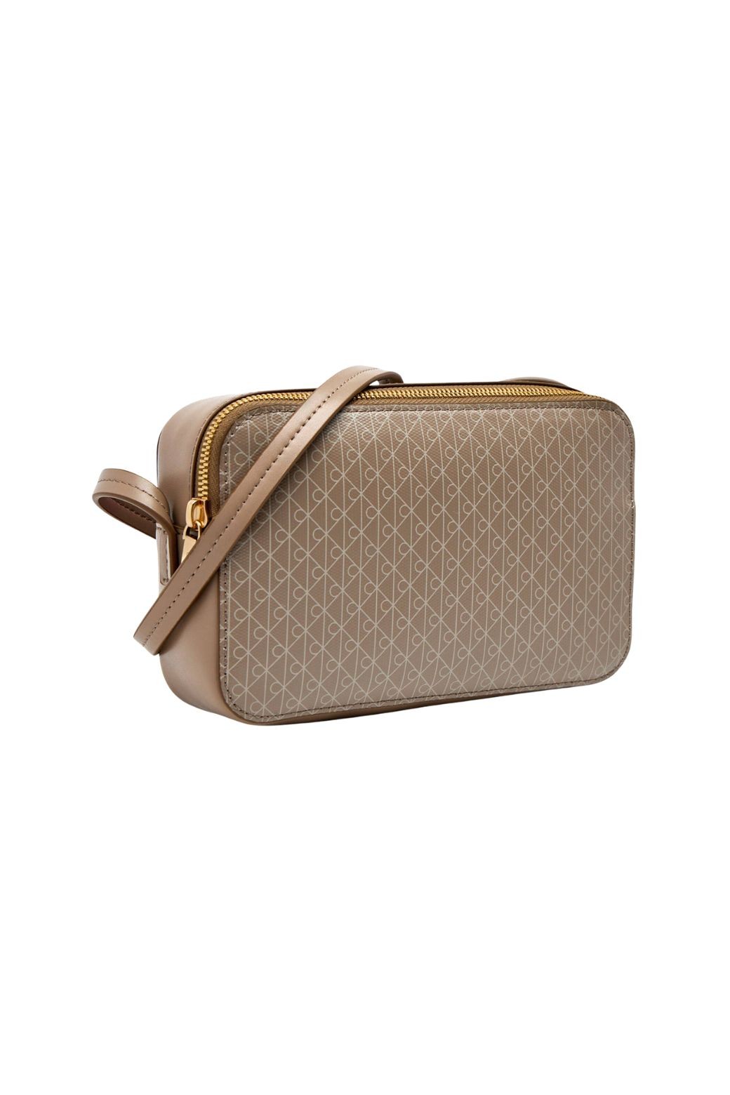Bolso Calvin Klein Emblem AOP Elongated Beige
