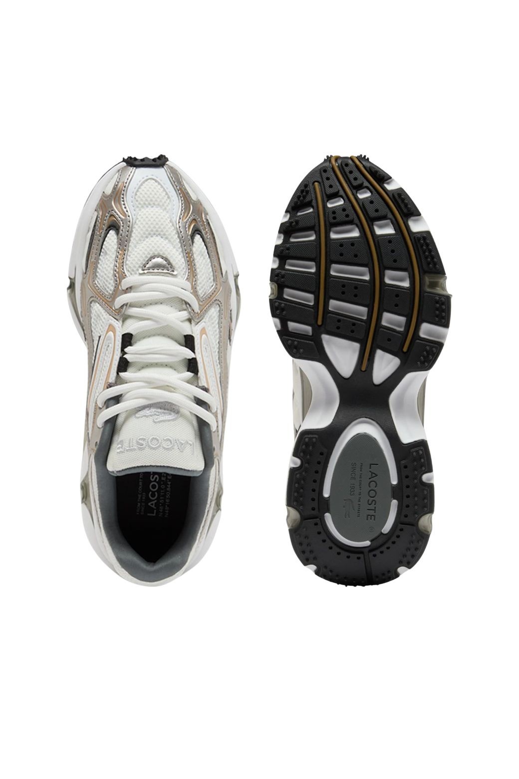 Zapatillas Lacoste 2K24 Plata y Marrón