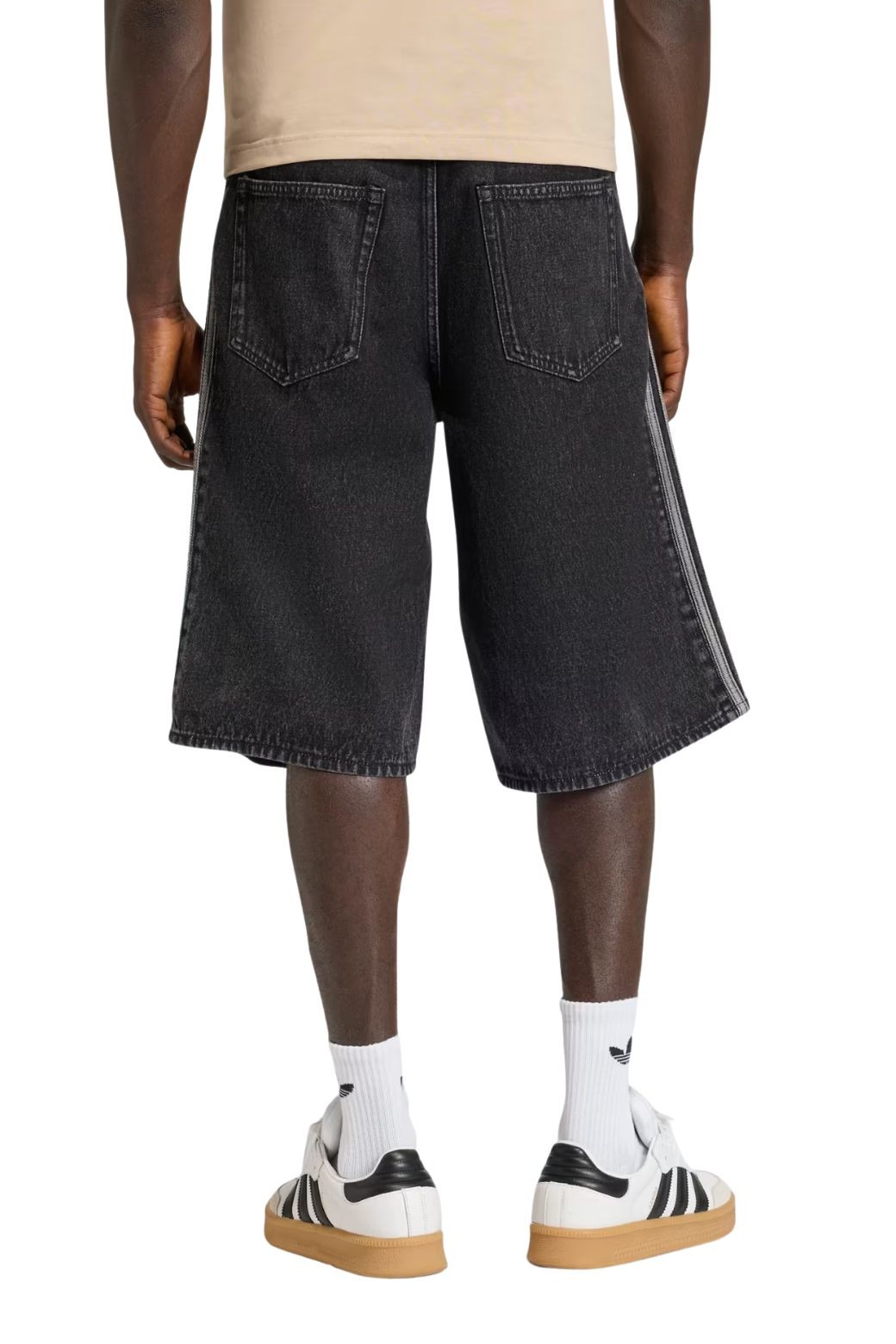 Pantalón Corto Vaquero Adidas Negro