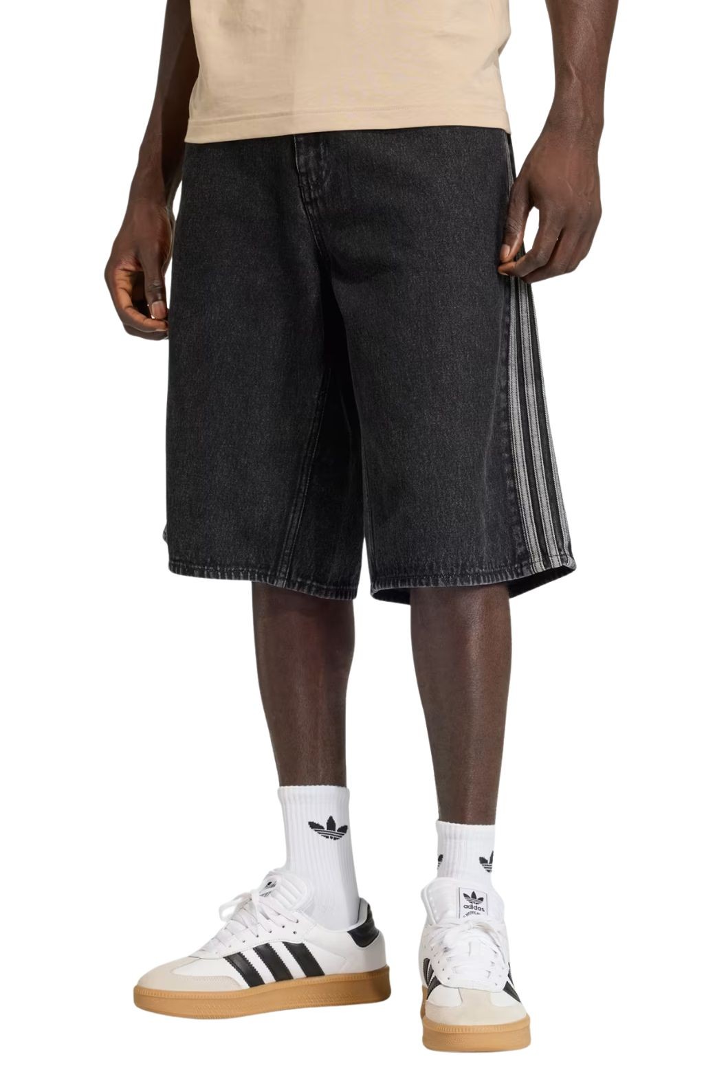 Pantalón Corto Vaquero Adidas Negro