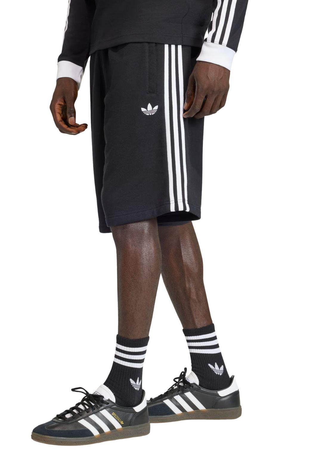 Bermuda Adidas 3 Stripes Negro