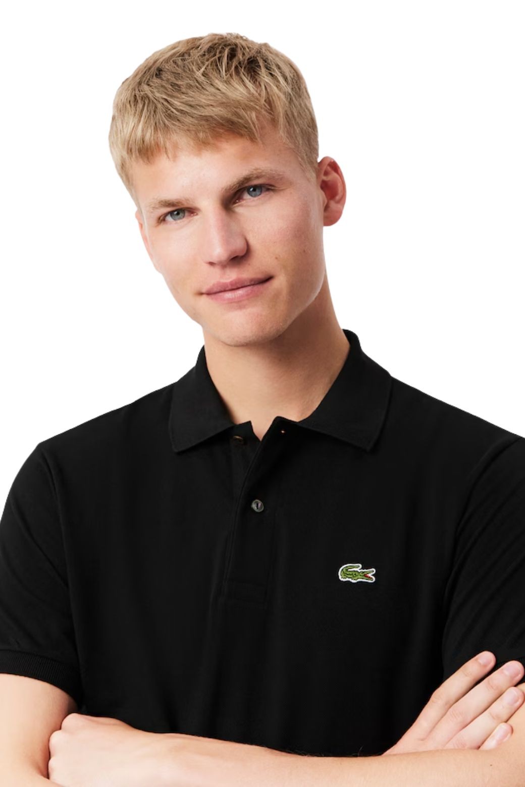 Polo Lacoste Basic Negro