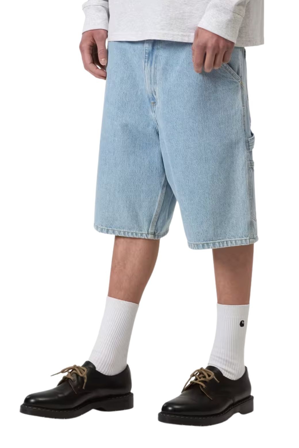 Bermuda Carhartt Wip Single Knee Vaquero azul claro