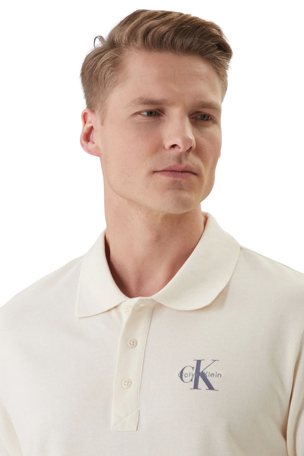 Polo Calvin Klein Easy Monologo Beige