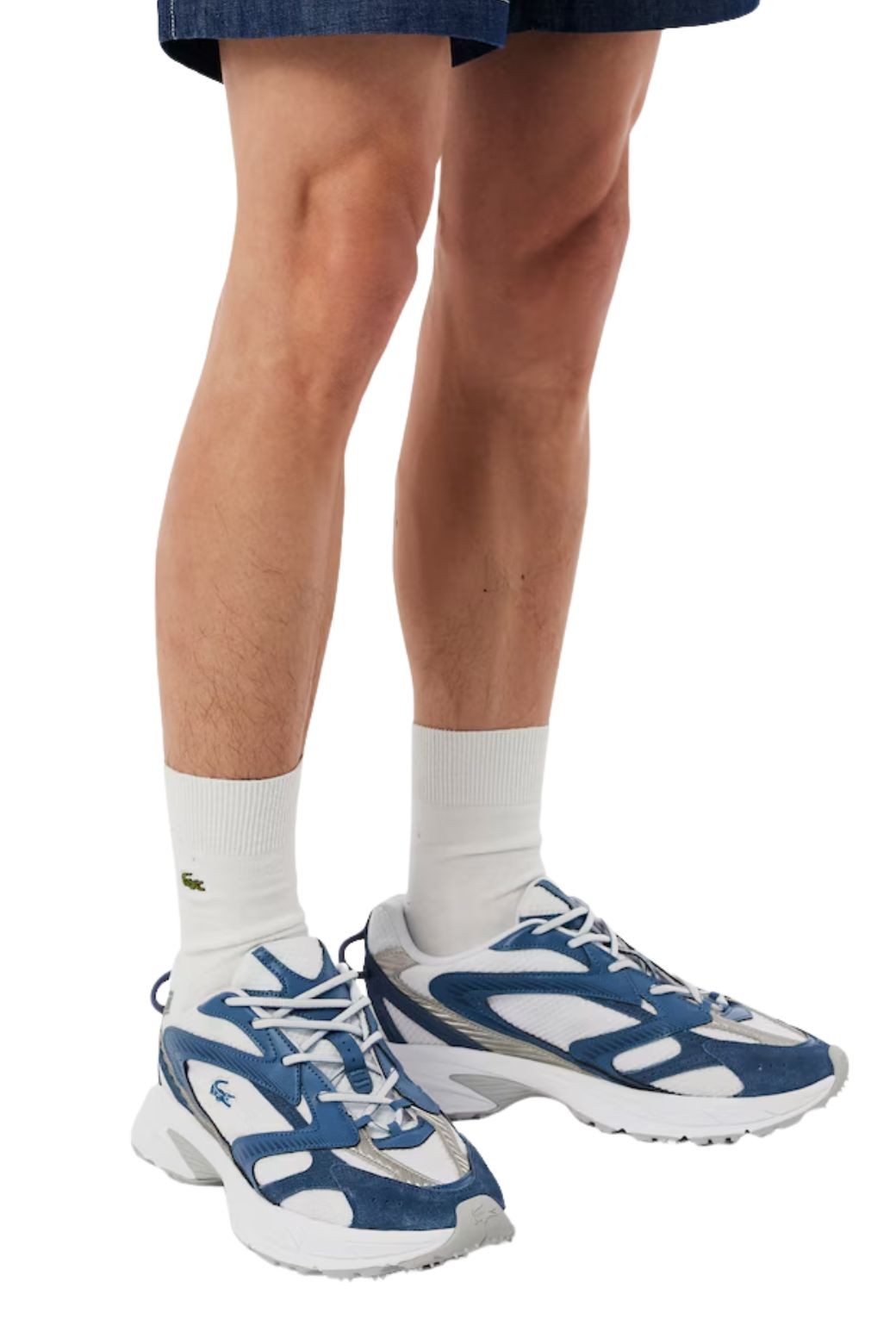 Zapatillas Lacoste L003 Neo Shot Blanco y Azul