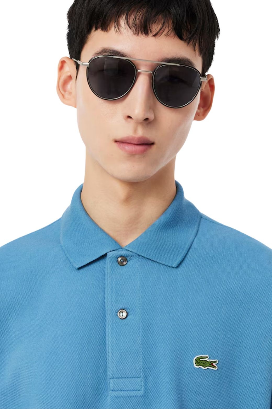 Polo Lacoste Basic Azul