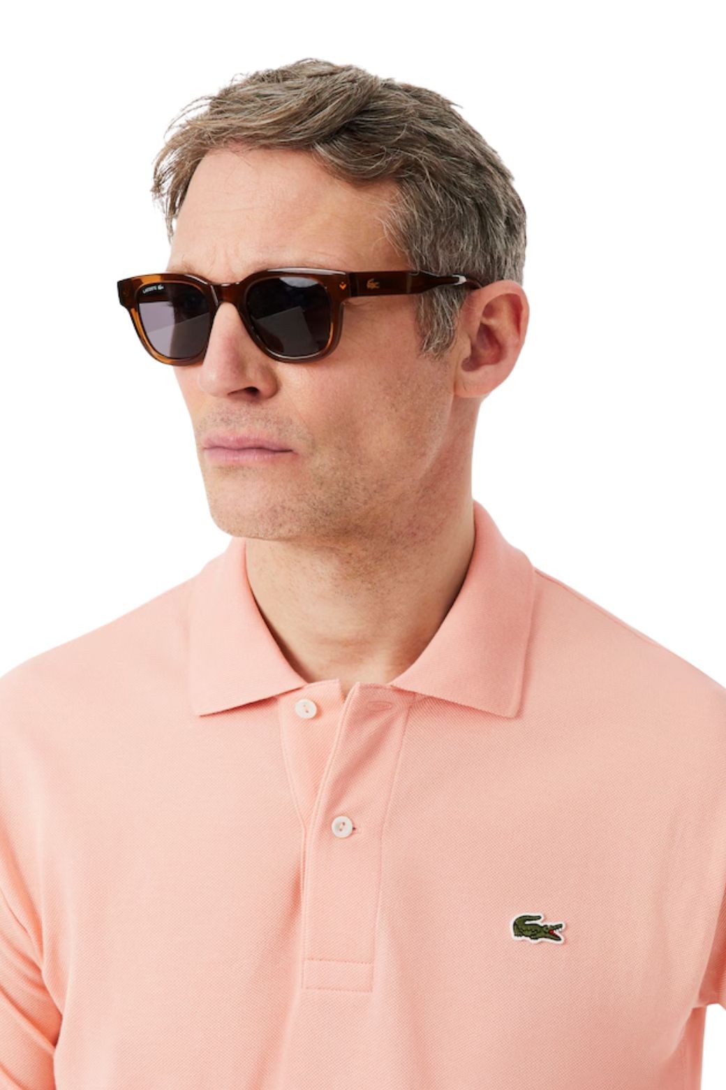 Polo Lacoste Basic Rosa