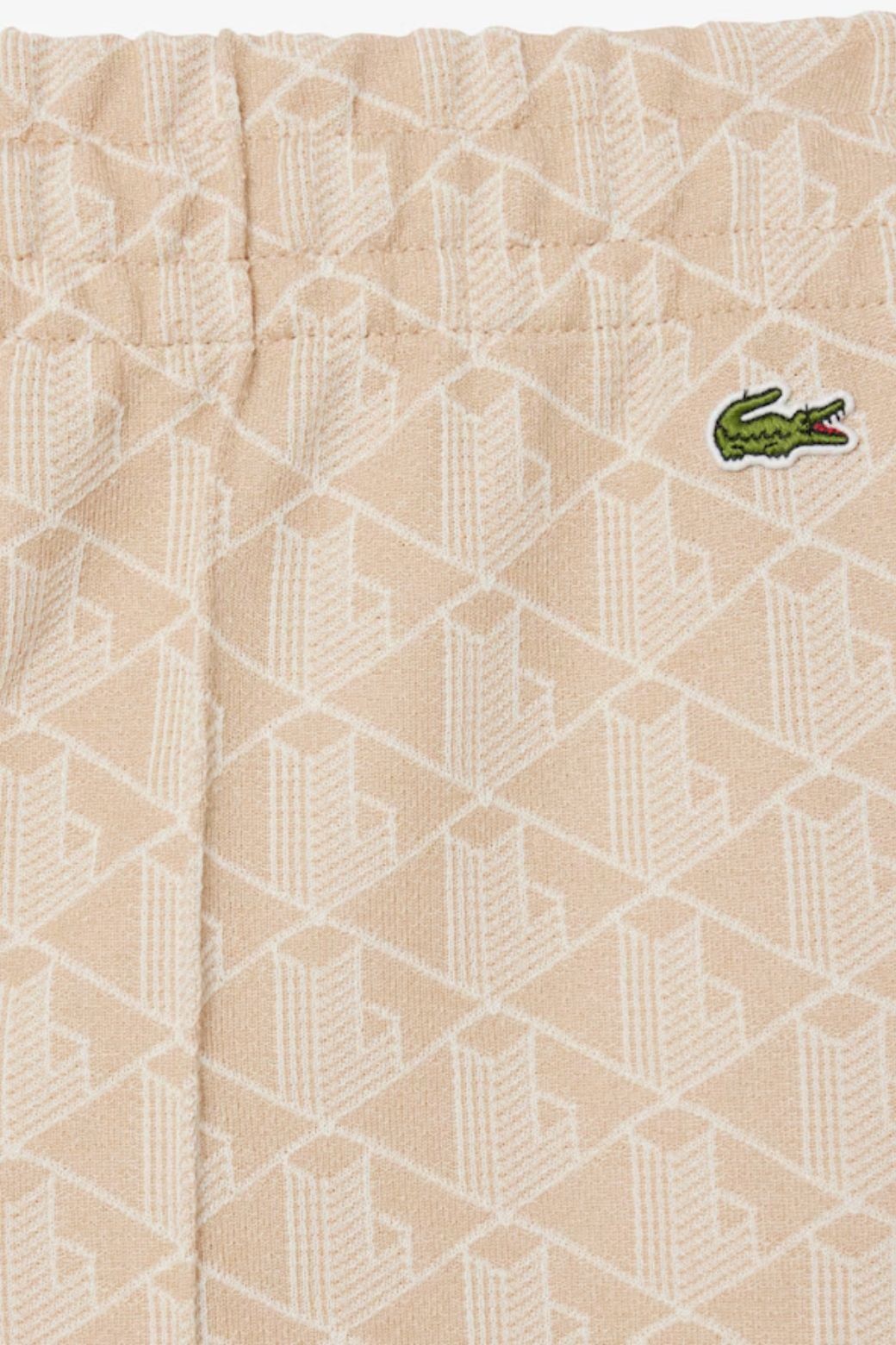 Pantalón Lacoste Monograma Beige