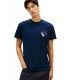 Camiseta Tommy Jeans Regular Signature Azul Marino