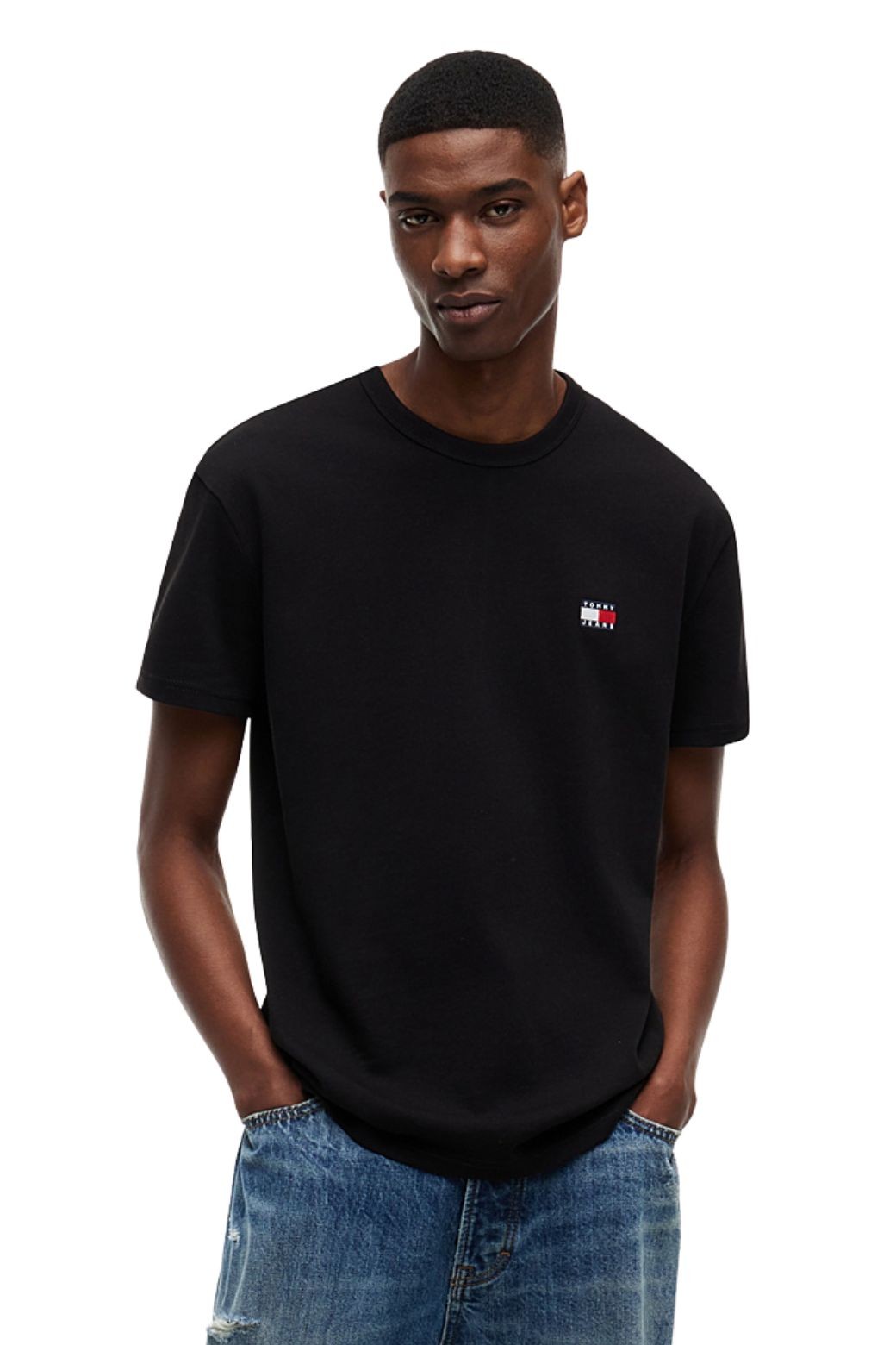 Camiseta Tommy Jeans Badge Tee Negro