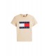 Camiseta Tommy Jeans Big Flag Beige