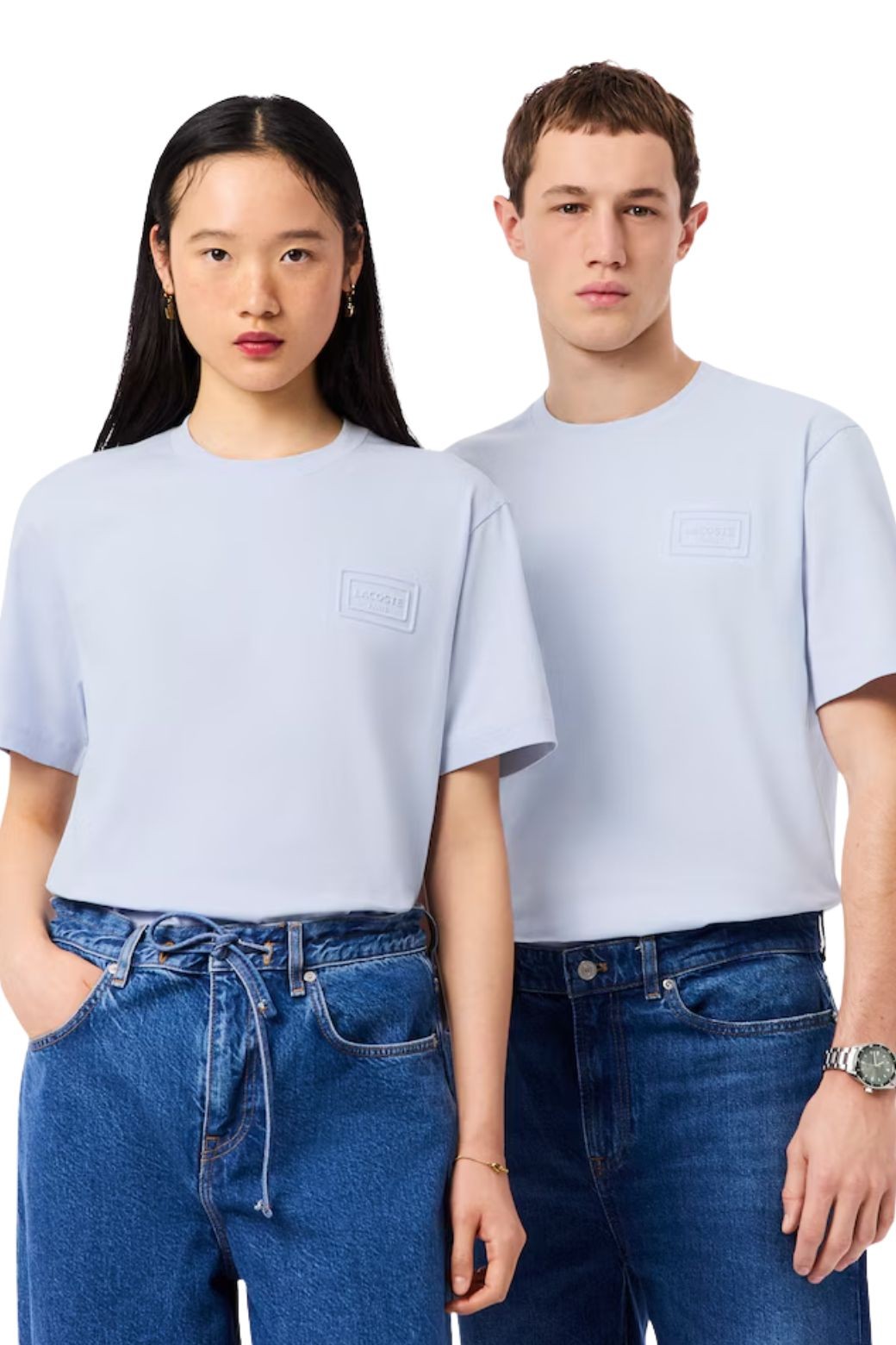 Camiseta Lacoste Relieve Azul