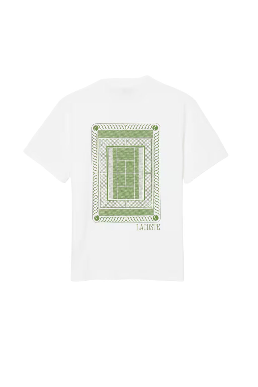 Camiseta Lacoste Jersey Estampado Blanca