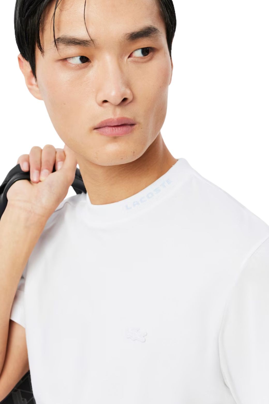 Camiseta Lacoste Jacquard Commuter Blanca