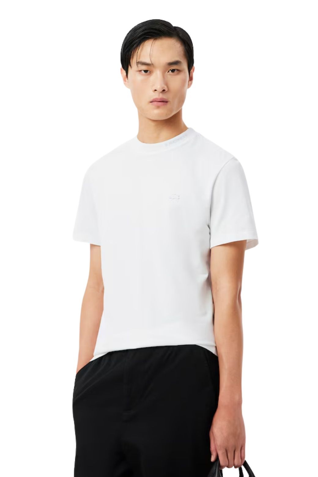 Camiseta Lacoste Jacquard Commuter Blanca