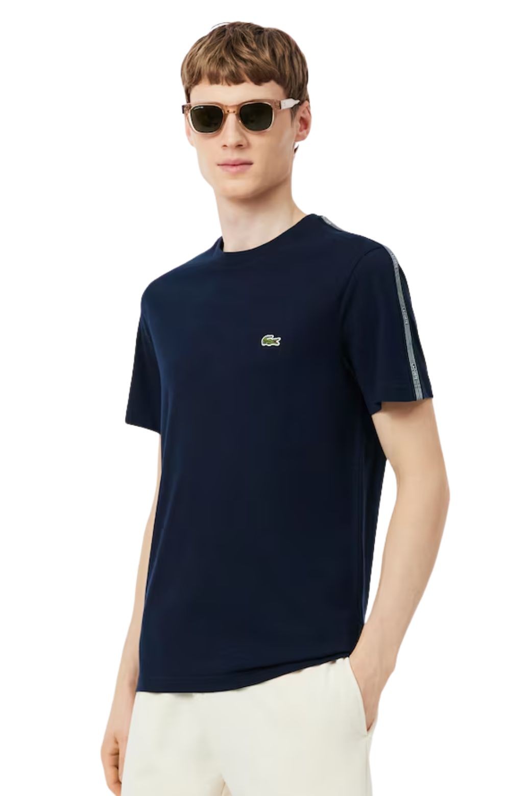Camiseta Lacoste Franjas Azul Marino