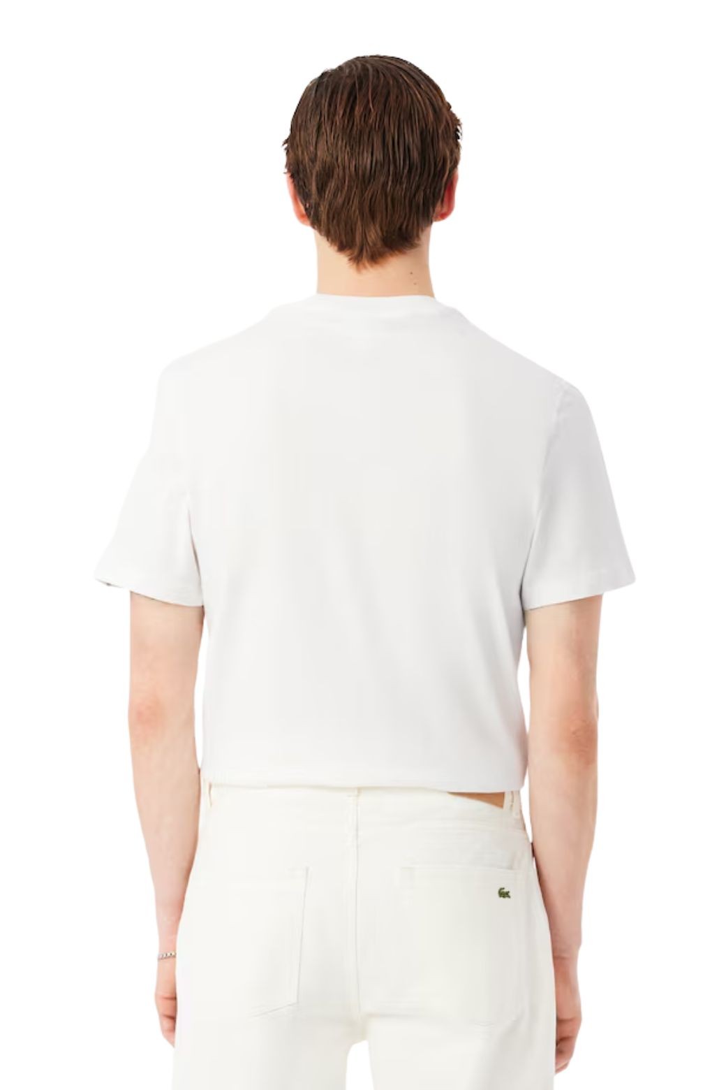 Camiseta Lacoste Franjas Blanca