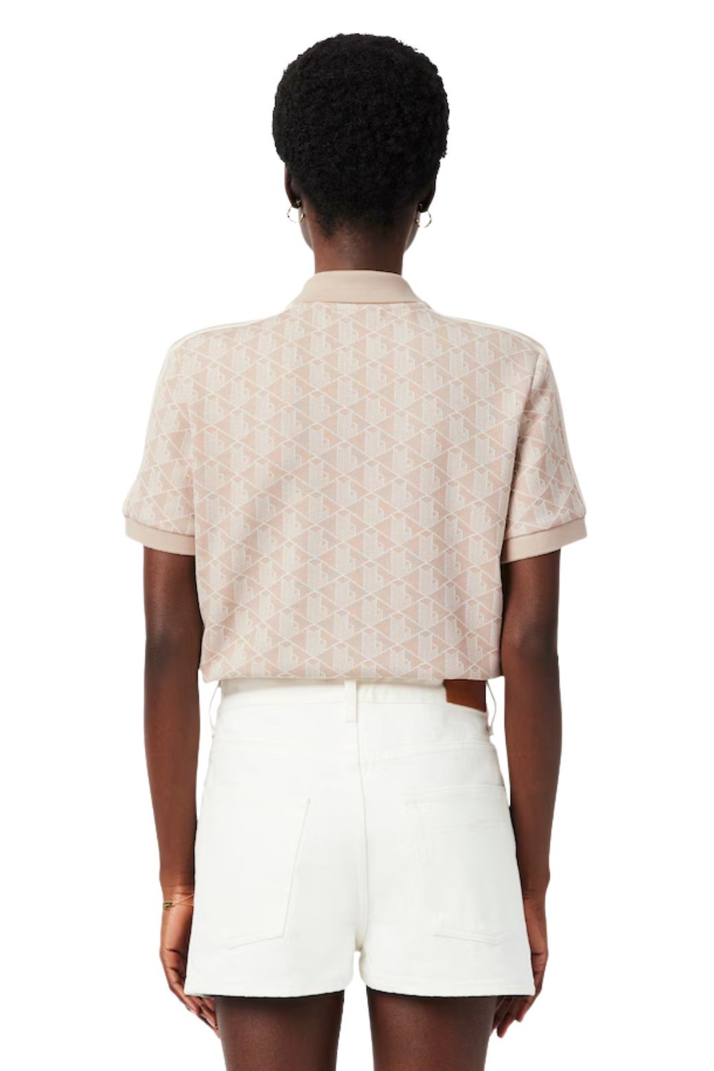 Polo Lacoste Monograma Beige