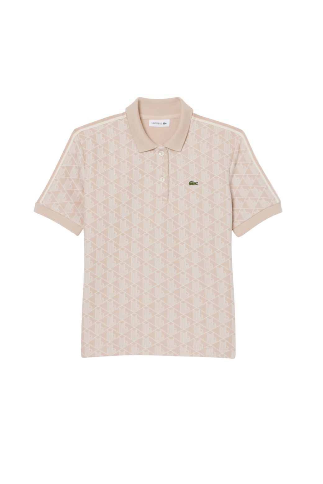 Polo Lacoste Monograma Beige