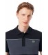 Polo Lacoste Colorblock Negro