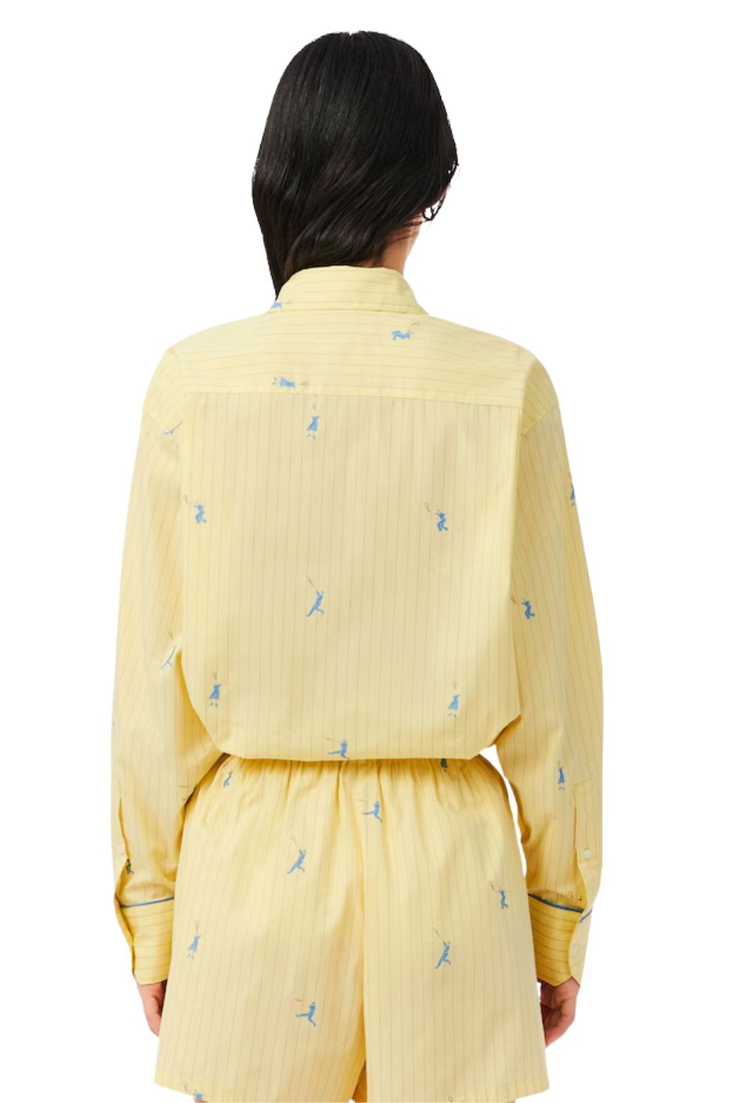 Camisa Lacoste Jacquard Amarilla