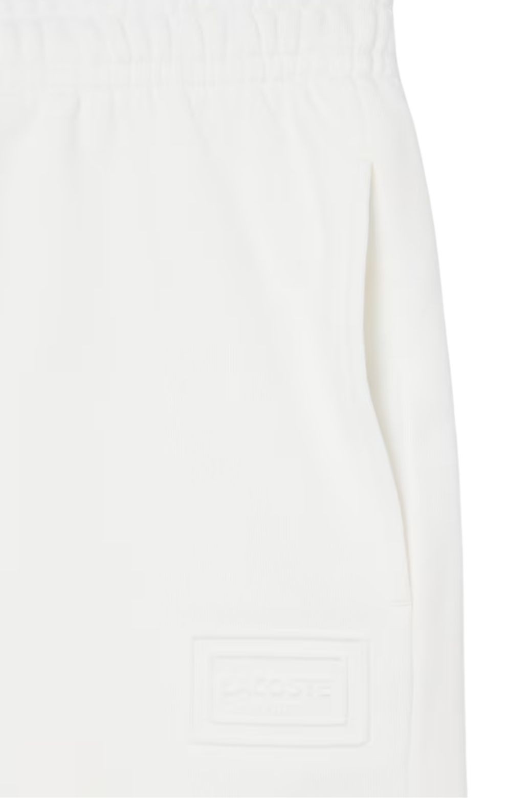 Bermuda Lacoste Regular Fit Fleece Blanco